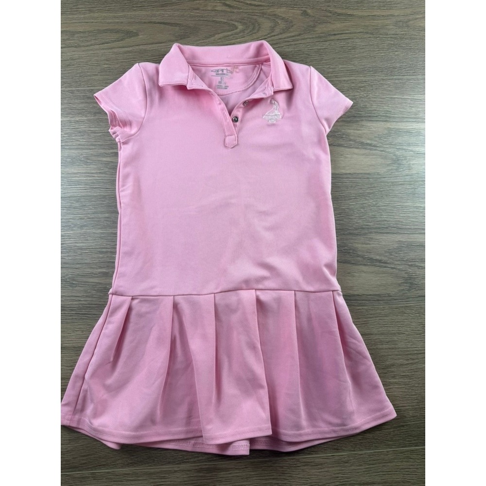Garb Girls Pink Pinehurst 1895 Golf Polo Dress Pleated Skirt 5T Preppy Collared